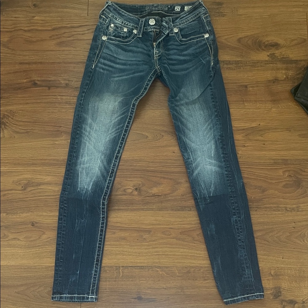 Miss Me Dark Blue Skinny Jeans